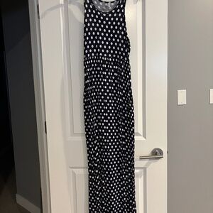 Polka dot maxi dress